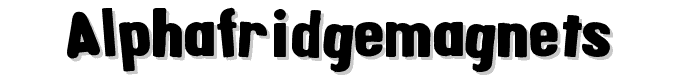 AlphaFridgeMagnets  font